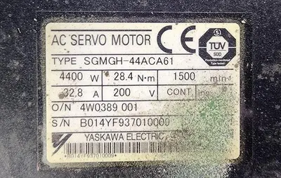 USED YASKAWA SGMGH-44ACA61