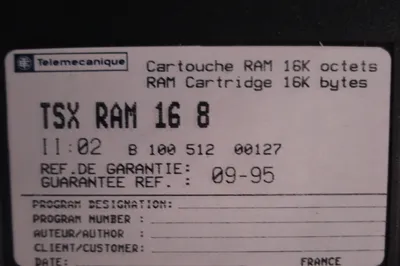 NEW TELEMECANIQUE TSX RAM 16 8 TSXRAM168 16 BYTES
