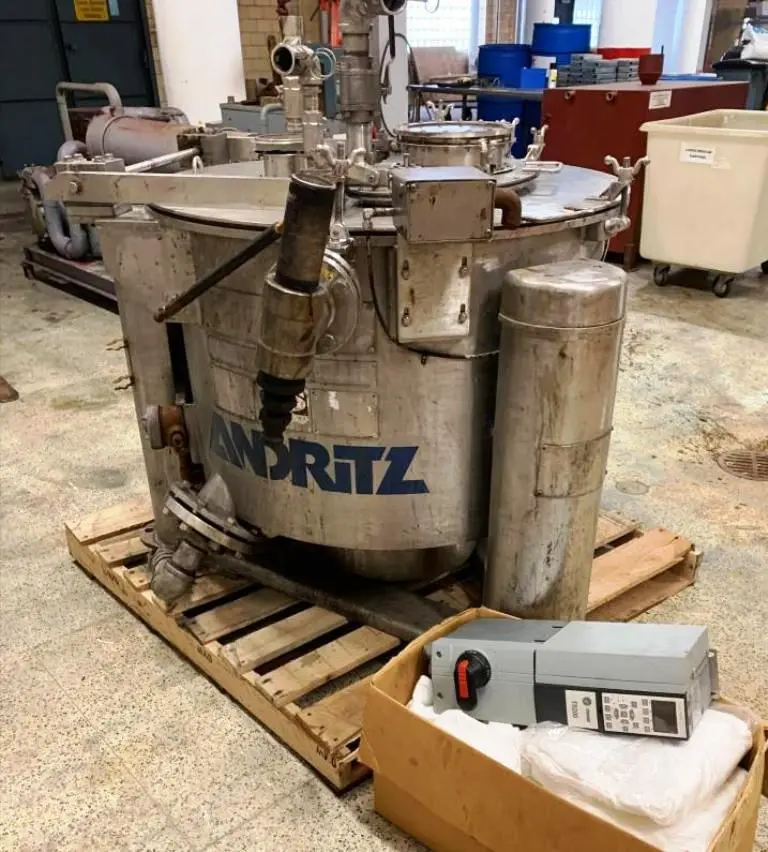Andritz/Ketema 30 x 18 perforate basket centrifuge, Hastelloy.