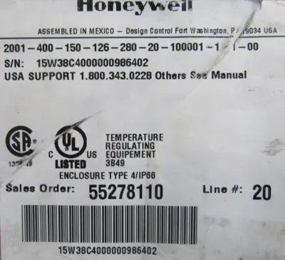 NEW HONEYWELL 2001-400-150-126-280-20-100001-1-1-00 HERCULINE 2000 ACTUATOR