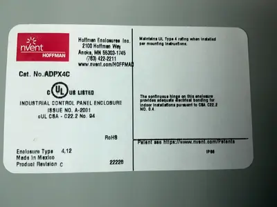 Used NVENT/HOFFMAN ADPX4C Enclosures Ohio US | HGR 24 #1463375