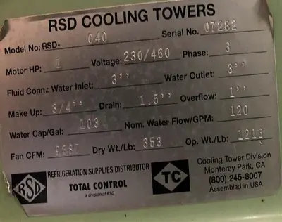 USED RSD INDUSTRIES RSD-040