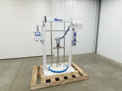 GP Reeves GDP20-400G70 Pneumatic Grease Pump Drum Unloader 55 Gal W/Accessories