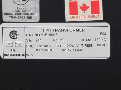 NEW REX POWER MAGNETICS CE150KZ