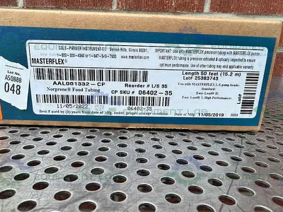 USED MASTERFLEX L/S 35 AAL001332-CP NORPRENE FOOD TUBING 50 FT, 13MM
