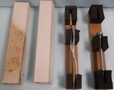 QTY. 2. ANTON PAAR PARTS 1) ROD AND 1) ROD WITH SE...
