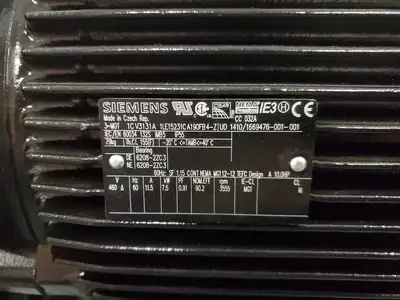 Used Siemens 1LE15231CA190FB4-Z Motors (misc) | Palmetto Automation #1155127