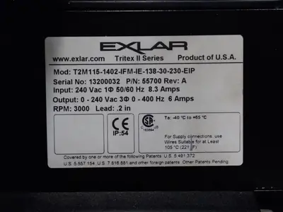 Exlar Tritex Ii Linear Actuators