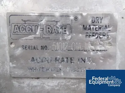 USED Accurate Machine 3" AccuRate Feeder, SS