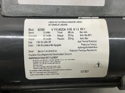 USED DAYTON 6Z086