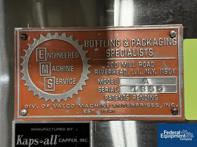 USED Kaps All Kaps-All FS-12 Capper