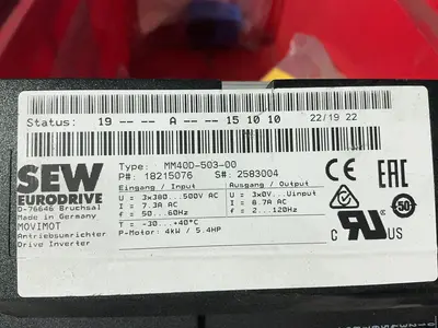Used SEW EURODRIVE MM40D50300 Variable Speed Drives Ohio US | HGR 24 #1335301