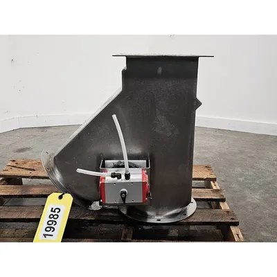 Used 8" Stainless Steel Pneumatic Diverter Valve