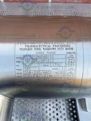 USED VIKING S1S STAINLESS STEEL ROTARY LOBE PUMP W/STAINLESS MOTORS 1 HP MOTOR