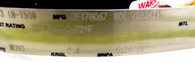 NEW ZOOK ENTERPRISES CF178067 GRAPHITE RUPTURE DISK 3IN-150#