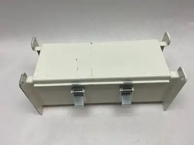 USED HOFFMAN NVENT HINGED COVER WIREWAY SECTION 4 X 4 X 12" PAINTED WHITE