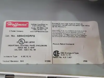 USED HOFFMAN A864CHQRFG
