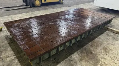 78" x 158" x 15" PORTAGE GRID TYPE LAYOUT SURFACE TABLE. STOCK # 2201319