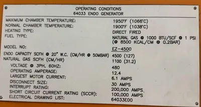 AFC-HOLCROFT EZ-4500 Gas Generator - Endothermic | Heat Treat Equipment Co. (17)