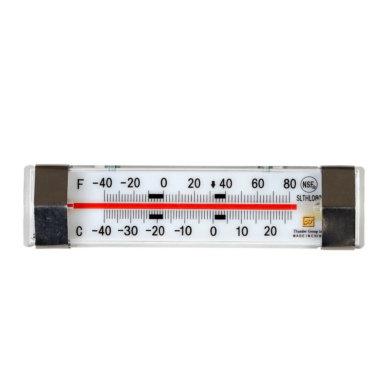 Thunder Group SLTHL080 Tube Type Refrigerator/Freezer Thermometer w/ -40° to 80°F Temperature Range - 12, (each)