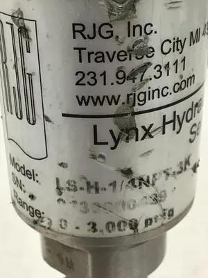 USED RJG INC. LS-H-1/4NPT-3K