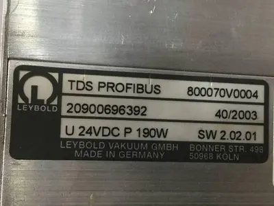 USED LEYBOLD TW250 S