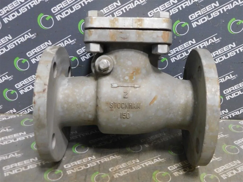 2" Stockham 298-2 Stainless Steel Swing Check Valve Body Class 150 CF8M Used