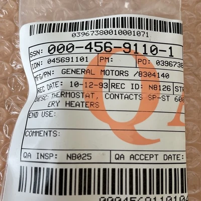 NEW THERM-O-DISC 2954447