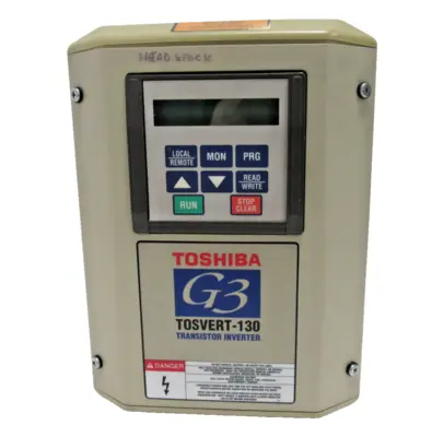 USED TOSHIBA VT130G3U2025 TRANSISTOR INVERTER G3 TOSVERT-130 2HP