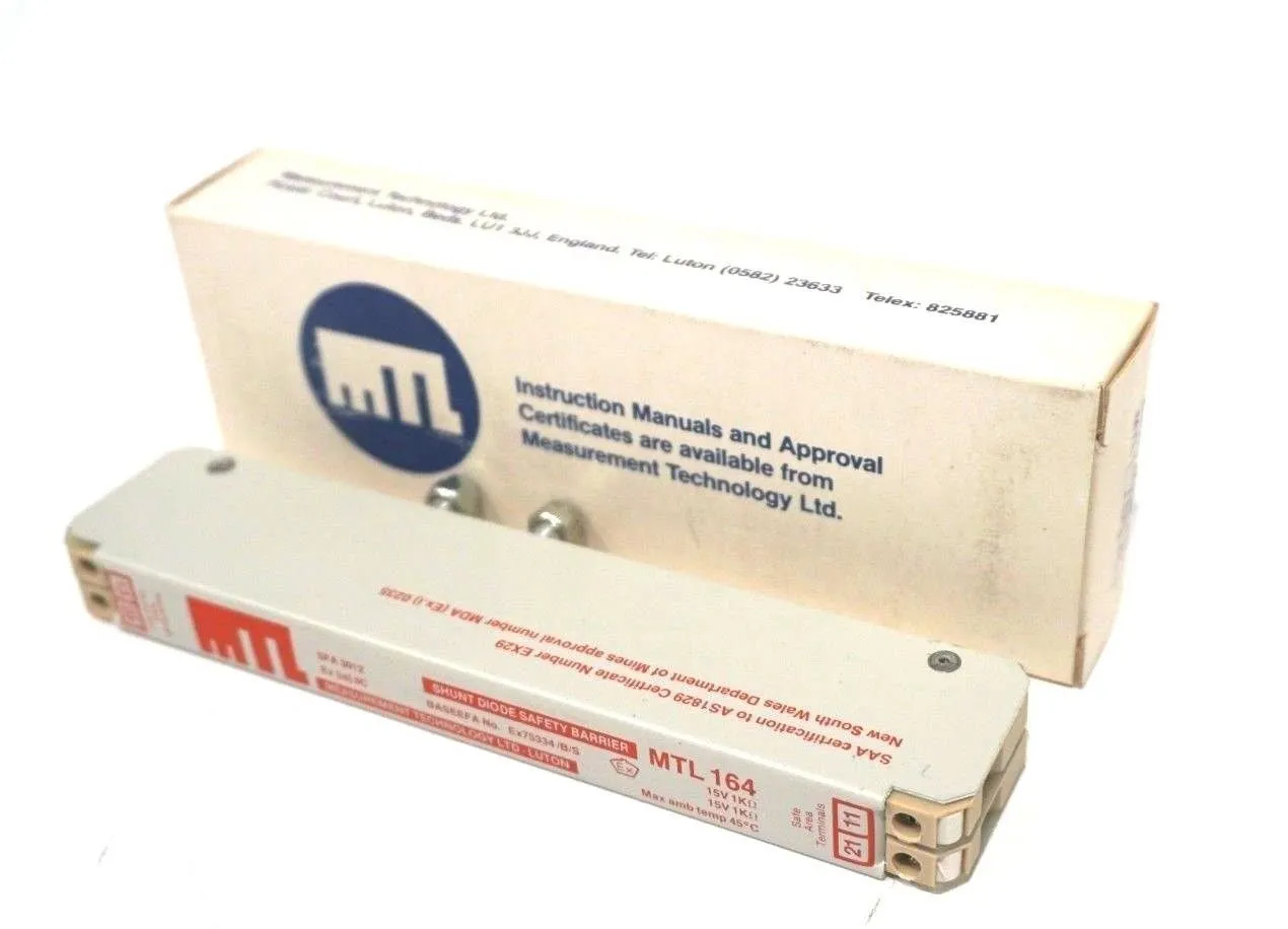 NEW MEASUREMENT TECHNOLOGY MTL-164 SAFETY BARRIER MTL164