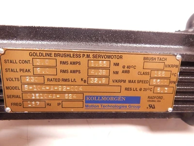 Used KOLLMORGEN _UNKNOWN_ Servo Motors Texas US | OCO Industrial #1599872