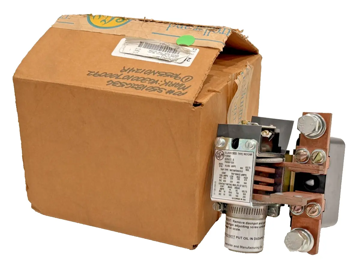 NEW SQUARE D 9055-NO-124R SERIES A MAGNETIC RELAY 9055NO124R