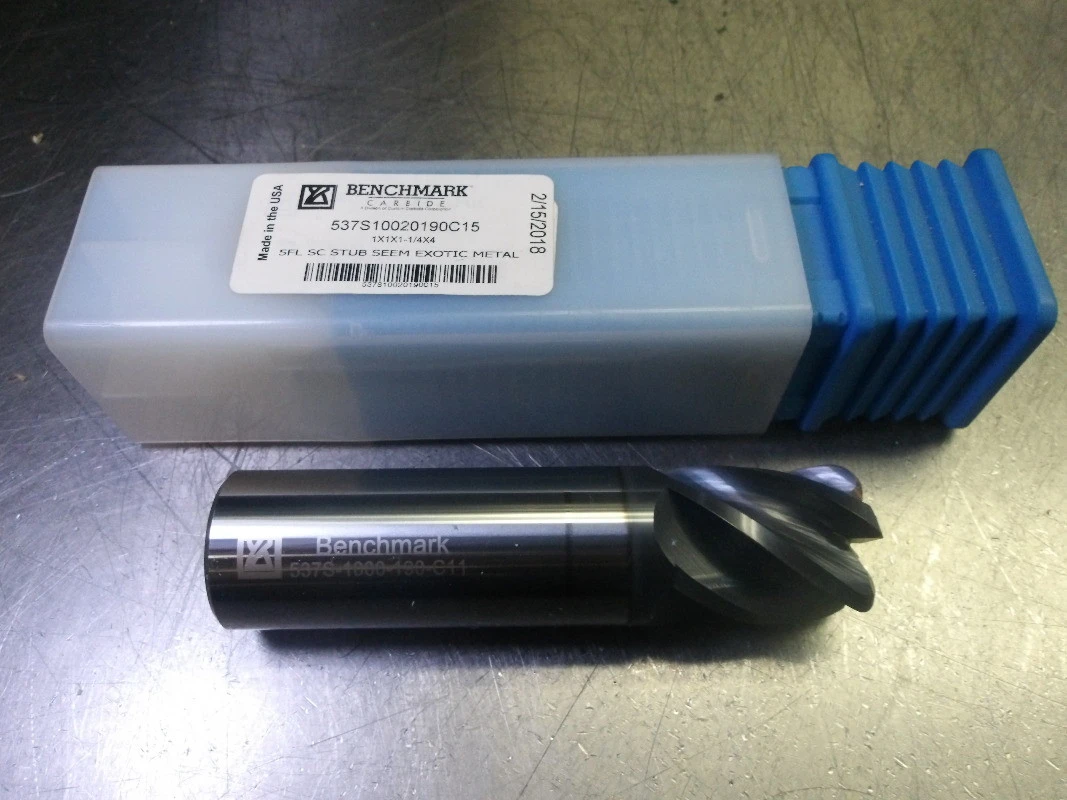 Benchmark 1" 5 Flute Carbide Vari Helix Stub Endmill 537S10020190C15 (LOC3513B)