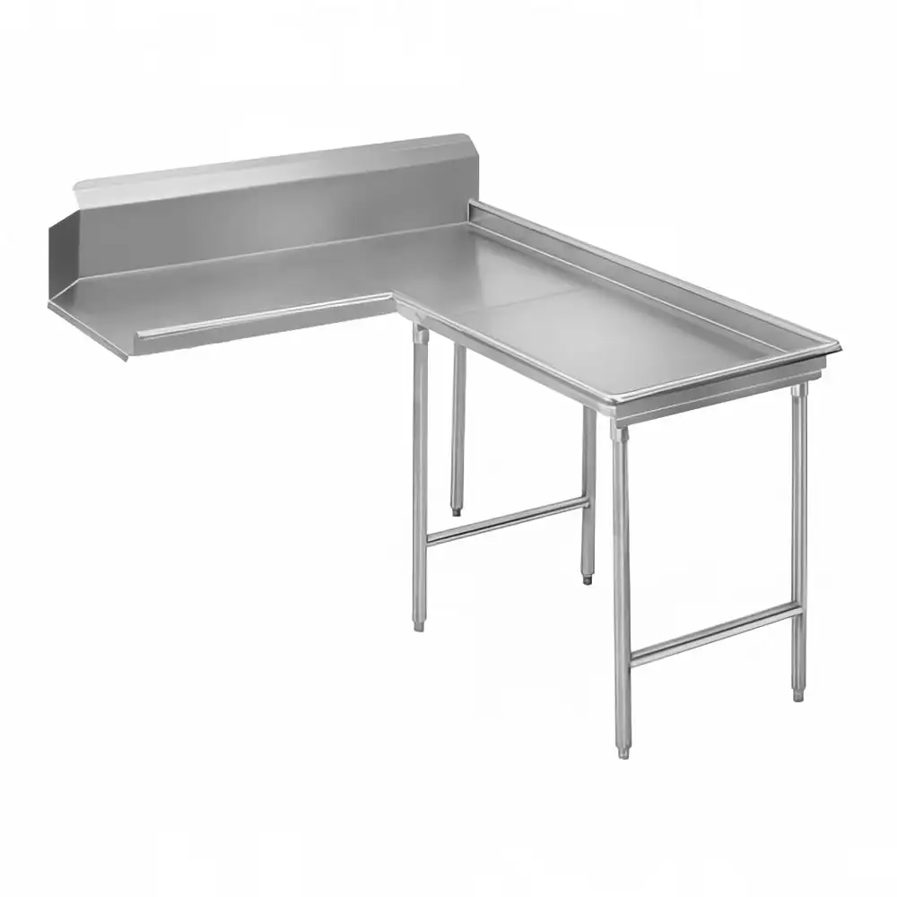 Advance Tabco DTC-G30-48R 47" Dishtable - Island Style, Stainless Legs, L-R, 14 ga 304 Stainless