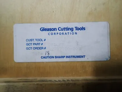 Gleason-hurth Deburring Tool