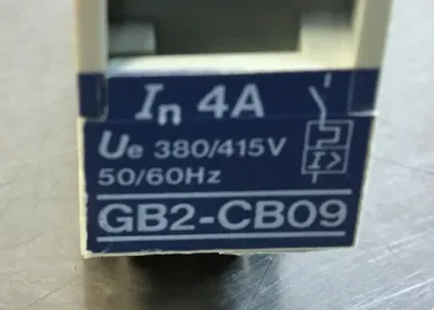 Telemecanique GB2-CB09 Circuit Breaker In4A 4C