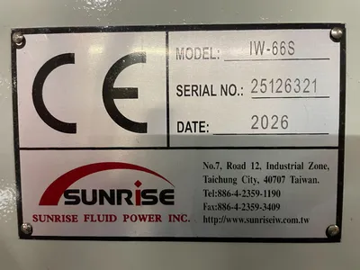 2026 SUNRISE IW-66S Ironworkers | Fahey Machinery Co., Inc. (2)