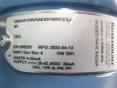 NEW Rosemount 5302 HA1S8V5AE0310RCE5M1