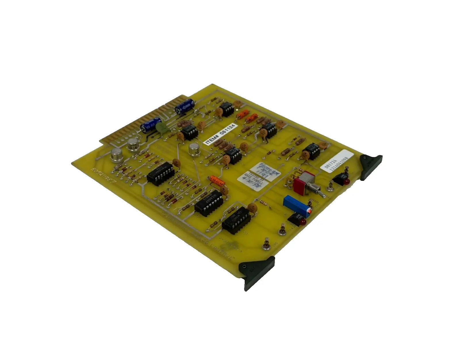 USED AJAX TOCCO D-81724 START/STOP ANALOG CONTROL BOARD D81724