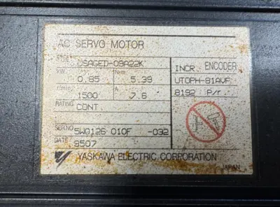 Used Yaskawa 345345345 Servo Motors California US | Amiron Machinery #1015895