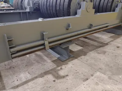 120 TON (240,000 LBS) RANSOME PANDJIRIS POWERED TANK TURNING ROLLS, POWER & IDLER: STOCK #23143