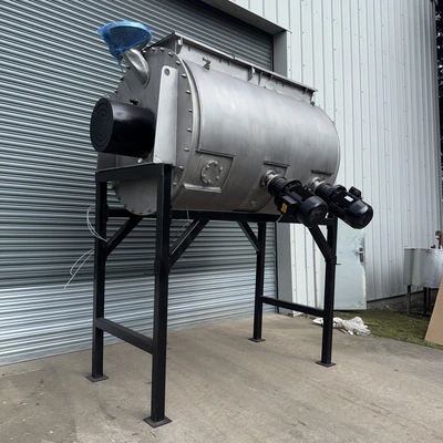 1,660L Stainless Steel Jacketed Kek Gardner Plough Shear Mixer – Type 2500E
