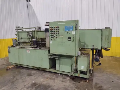 20" DIAMETER JENSEN MODEL #8452 (WASH, RINSE & DRY) CONTINUOUS ROTARY DRUM PARTS WASHER: YOBRO #25068