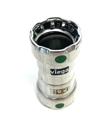 New | in-Stock Viega MegaPress 316 Coupling, P x P - Model 5115, Smart Connect 3/4" Plumbing Equipment Michigan US | Maverick Industrial Sales #1487688