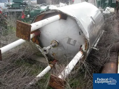 USED Perry Products 500 Gal Perry Receiver, 304 S/S, 75/75#