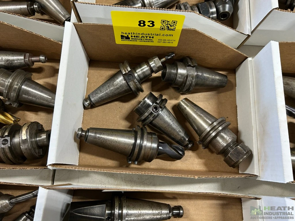 Used _UNKNOWN_ (5) ASSORTED CAT40 TOOL HOLDERS WITH TOOLING CAT Holders Illinois US | Heath Industrial Auction Services #1549681