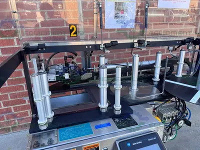 USED NEW JERSEY MACHINE 401XRE -0095 PALLET LABELER 120V, 60 CYCLES, 1.2 KW