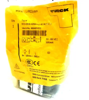 NEW TURCK M4465090 PROXIMITY SENSOR BI15-CK40-AD4X-H1141 W/BS 2.1
