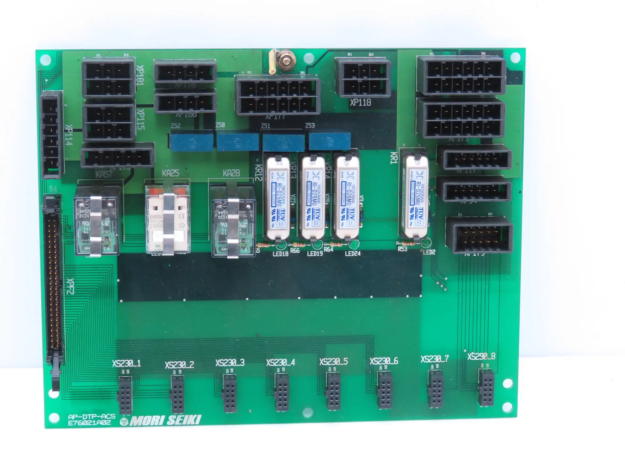 Mori Seiki E76021A02 Printed Circuit Board PCB Backplane Module AP-DTP-ACS