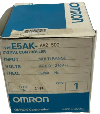NEW OMRON E5AK-AA2-500 DIGITAL CONTROLLER AC100-240 50/60HZ E5AKAA2500